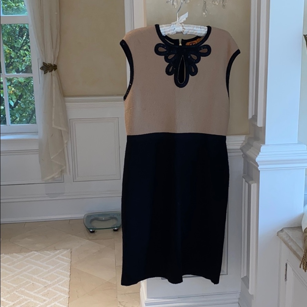 Tory Burch beige and black dress